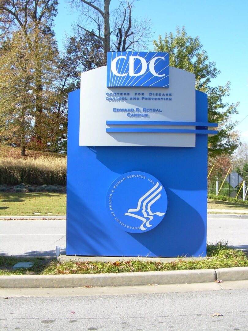 CDC Edward R. Roybal campus entrance sign